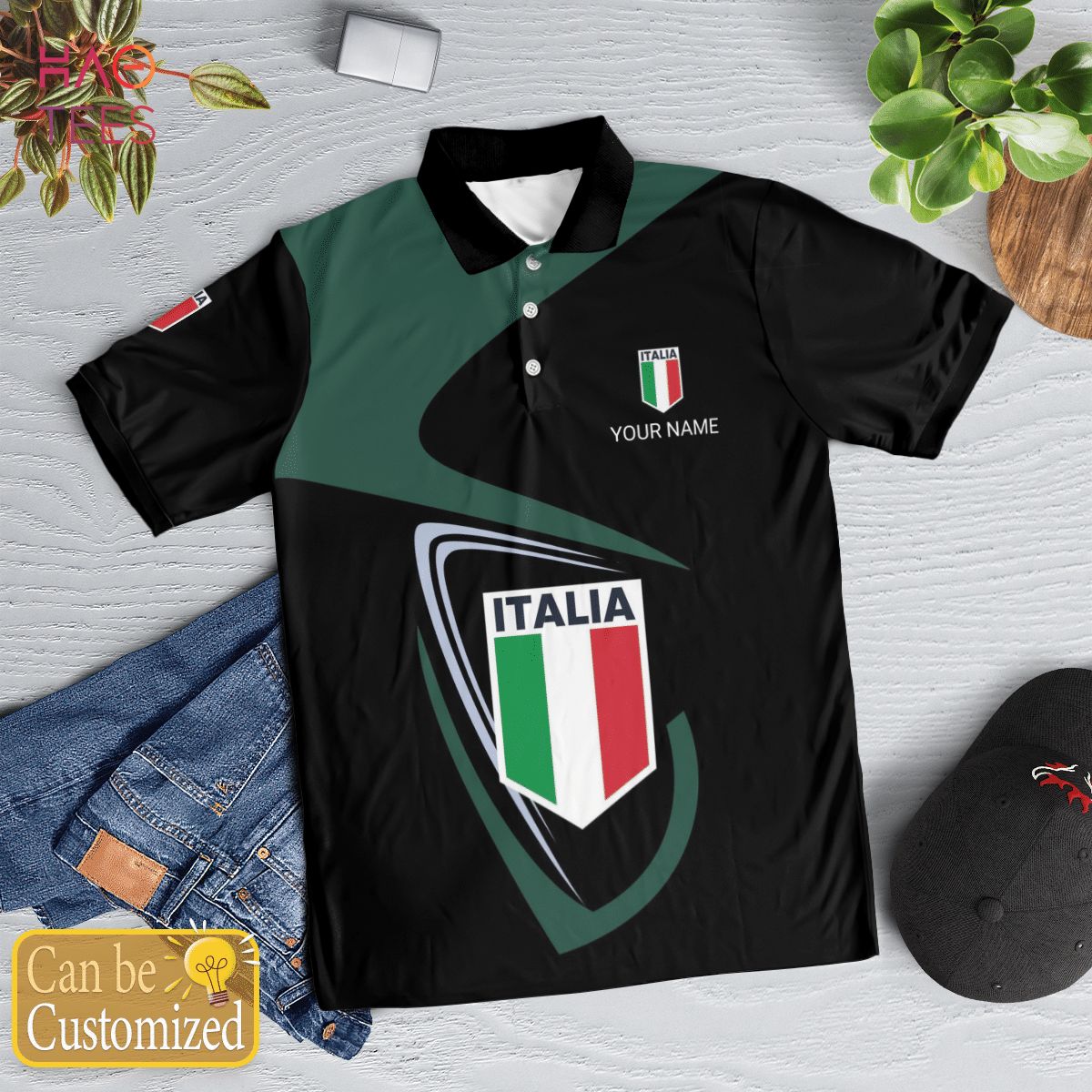 Italia Nation Love Polo Shirt White For Men