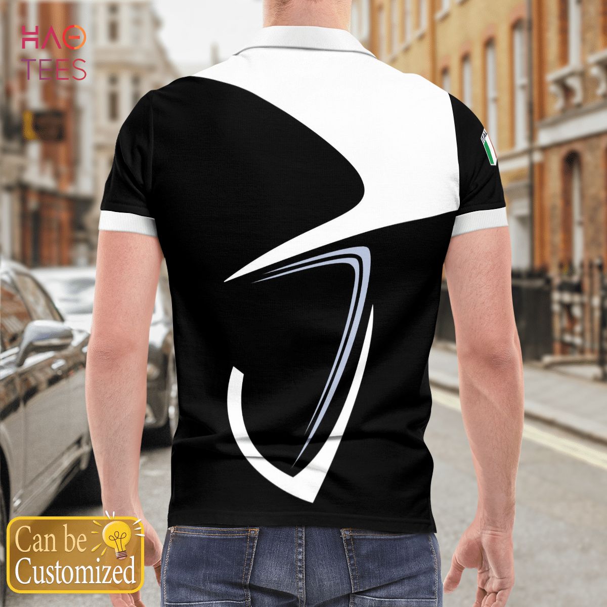 Italia Nation Love Polo Shirt White For Men Italia Nation Love Polo Shirt White For Men