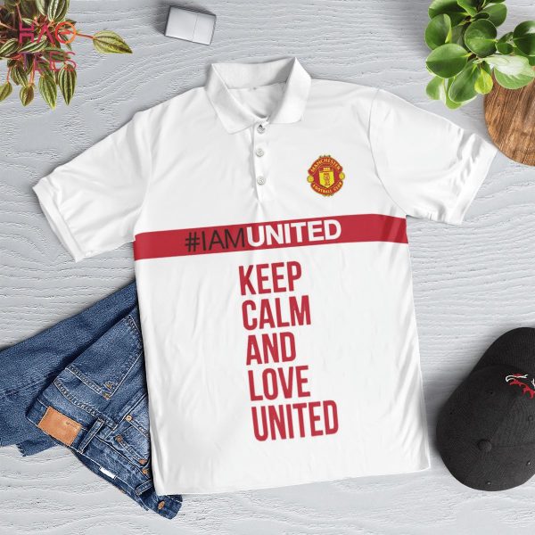 Keep Calm And Love United Polo Shirt Black
