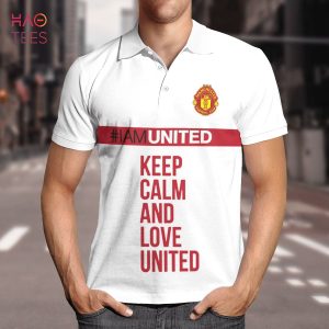 Keep Calm And Love United Polo Shirt Black