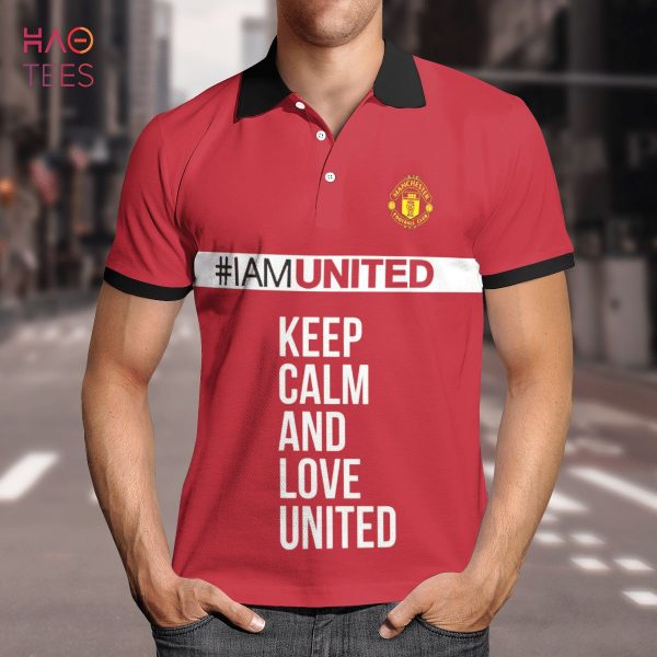 Keep Calm And Love United Polo Shirt Black