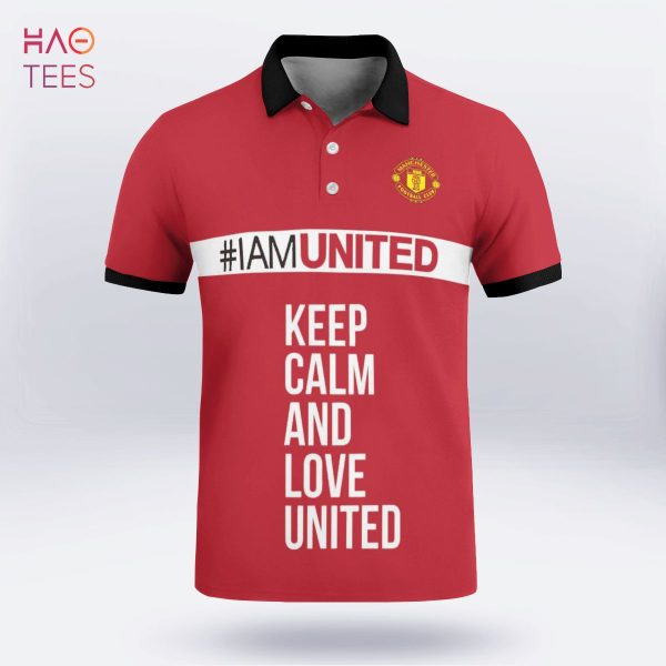 Keep Calm And Love United Polo Shirt Black