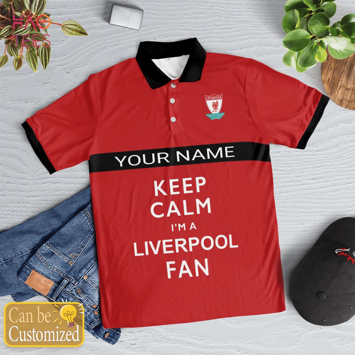Keep Calm Fan Liverpool Limited Edition 2022 Polo Shirt Black