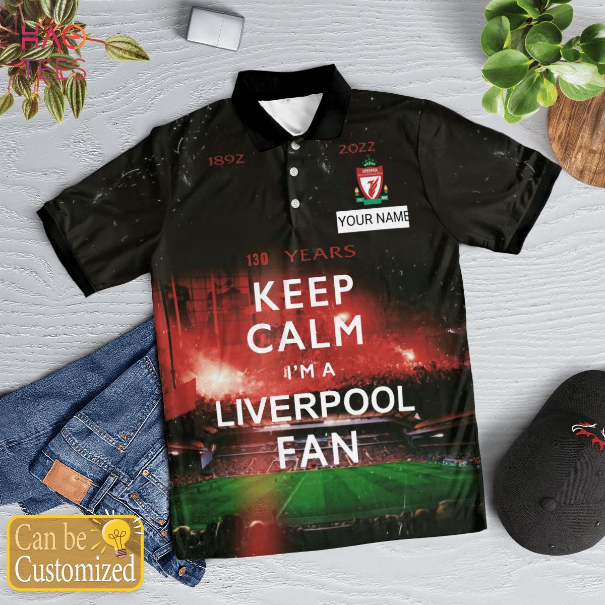 Liverpool Fan Club 2022 Polo Shirt Black