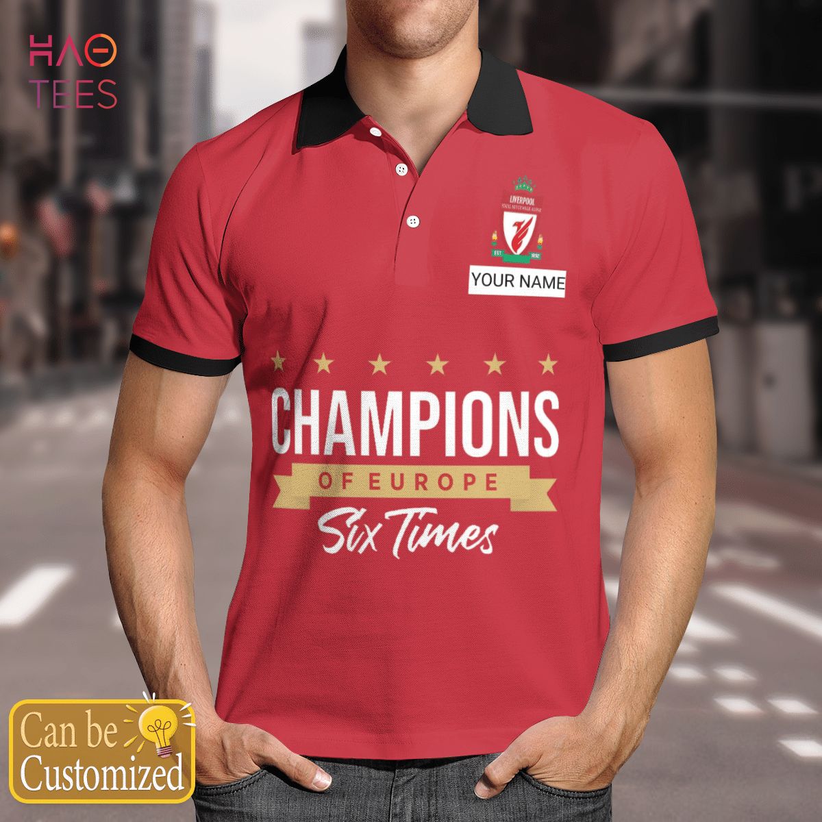 Liverpool Is Champion Limited 2022 Polo Shirt Black Liverpool Is Champion Limited 2022 Polo Shirt Black