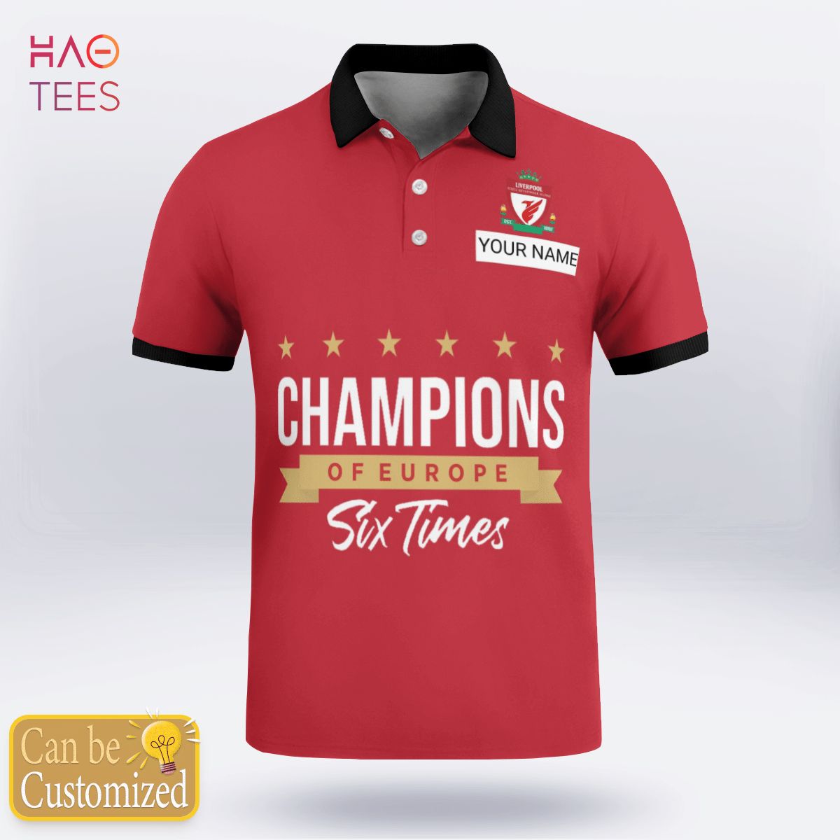 Liverpool Is Champion Limited 2022 Polo Shirt Black Liverpool Is Champion Limited 2022 Polo Shirt Black