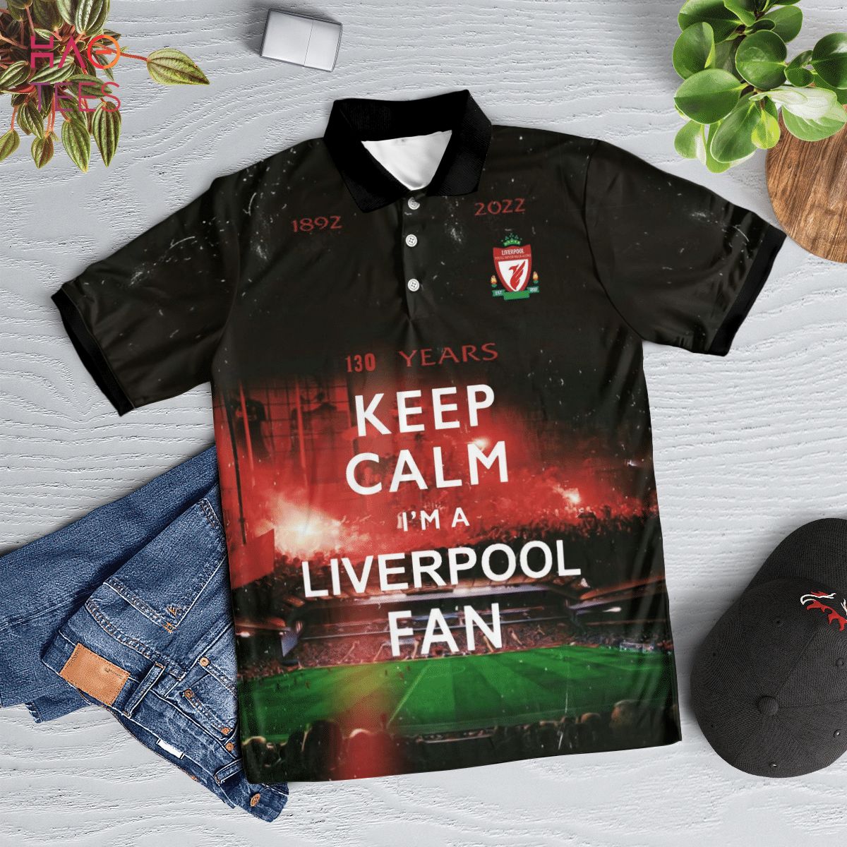 Liverpool Is Love Forever 2022 Polo Shirt Black
