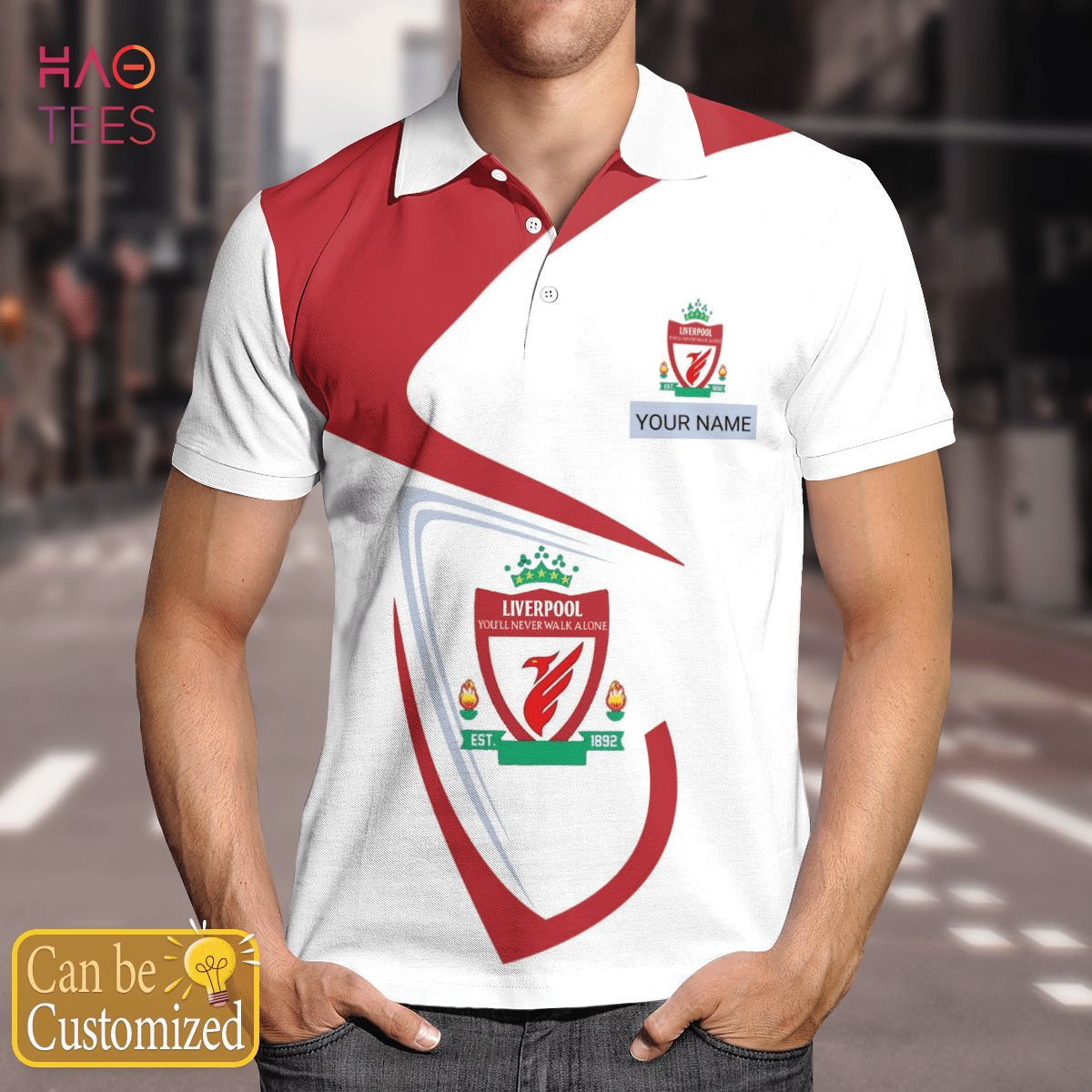 Liverpool Is Love682022 Polo Shirt Black Liverpool Is Love682022 Polo Shirt Black