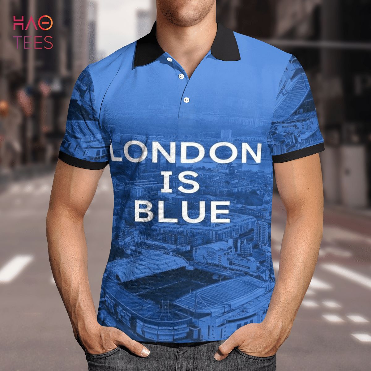 London Is Blue Polo Shirt Black London Is Blue Polo Shirt Black
