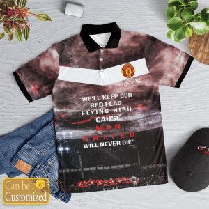 Man United Limited Edition Love For Fan 2022 Polo Shirt Black
