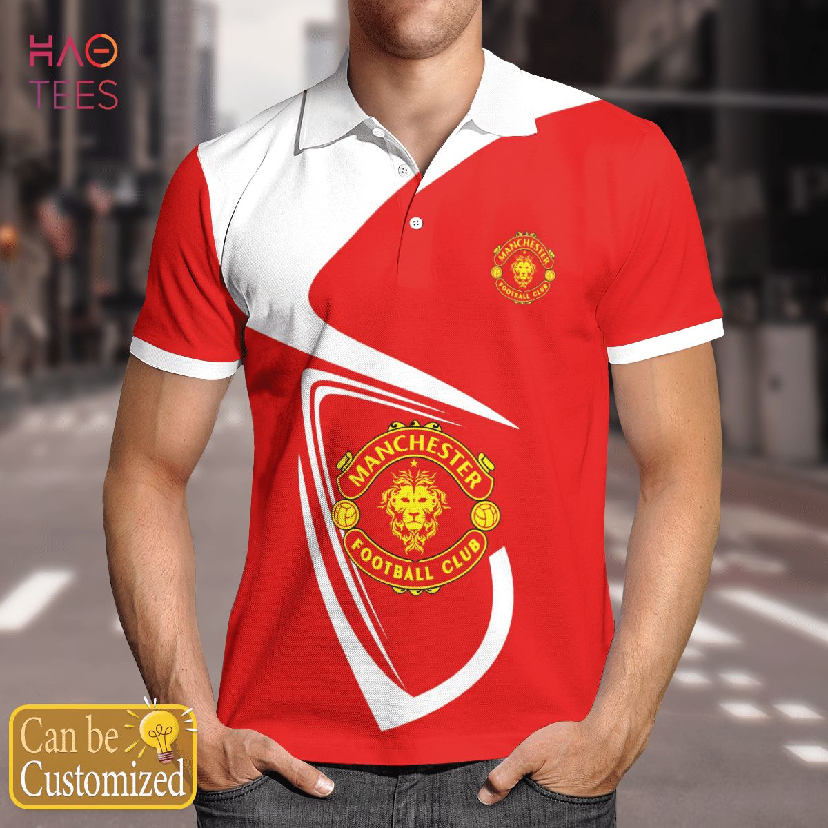 Manchester Club Polo Shirt White Manchester Club Polo Shirt White