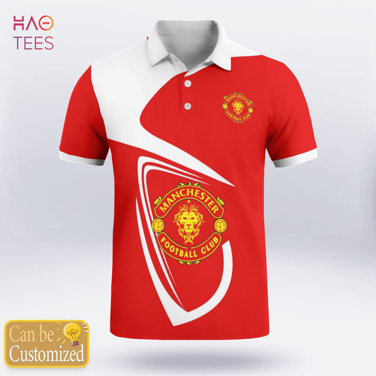 Manchester Club Polo Shirt White Manchester Club Polo Shirt White