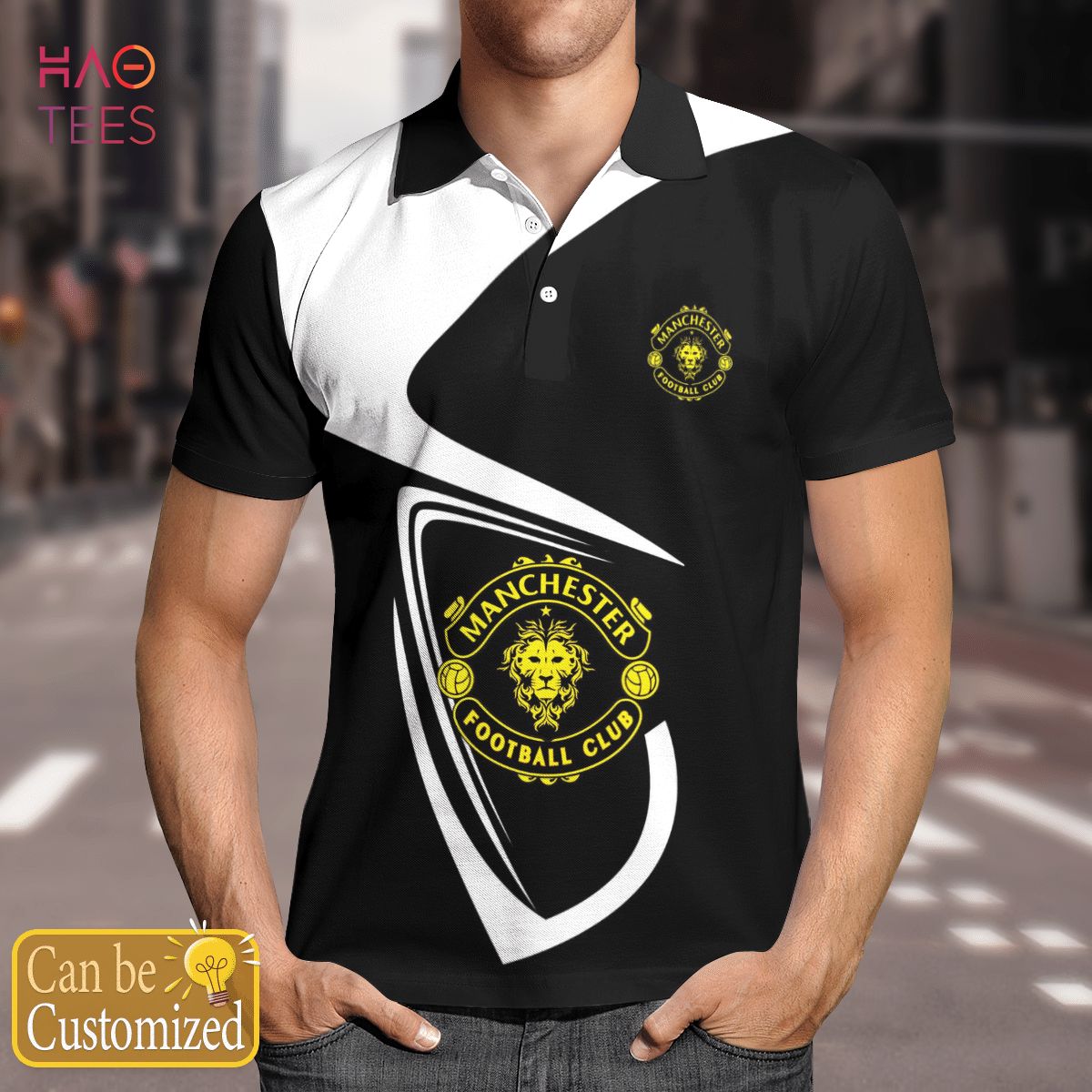 Manchester Club Polo Shirt White Manchester Club Polo Shirt White