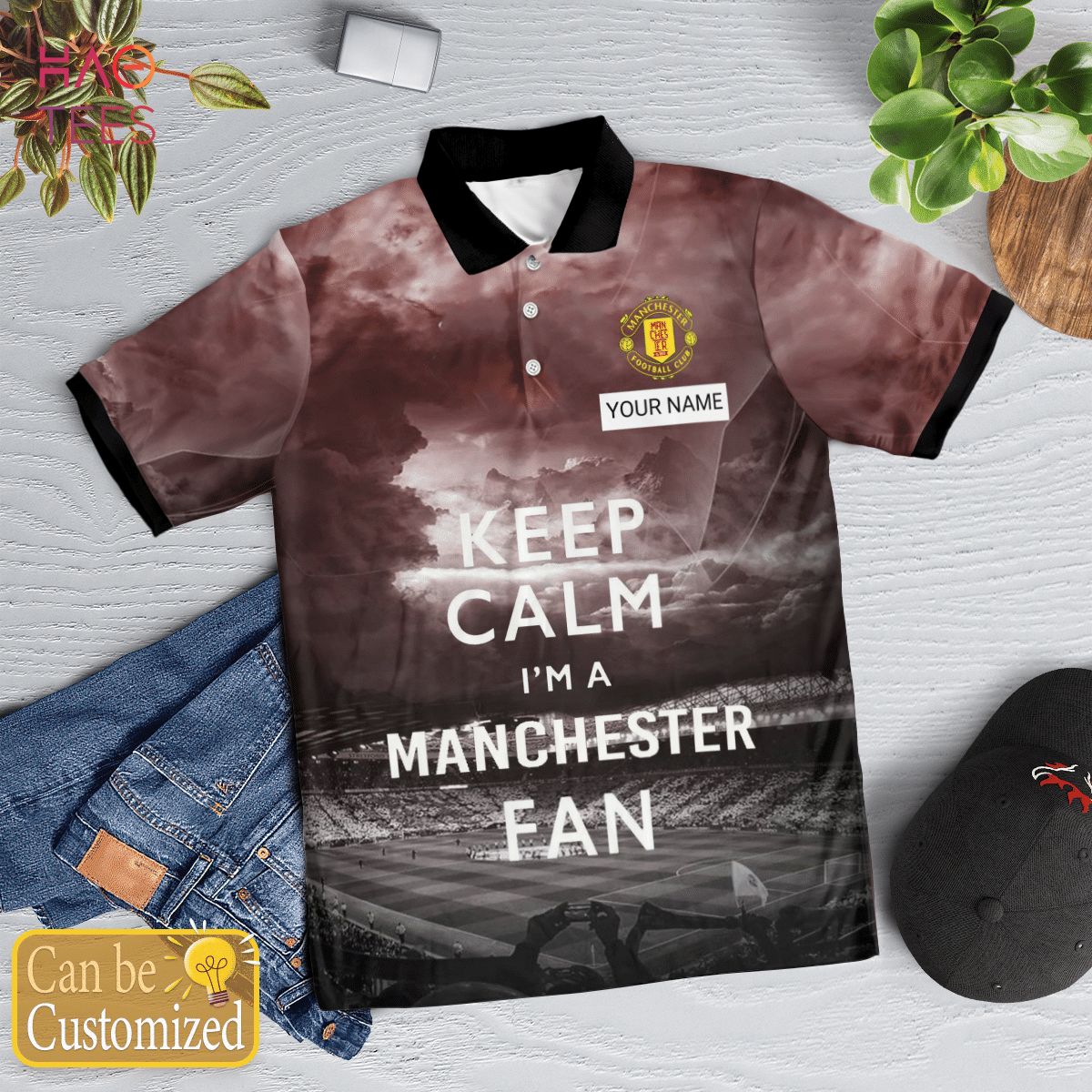 Manchester Football Club Limited 2022 Polo Shirt Black Manchester Football Club Limited 2022 Polo Shirt Black