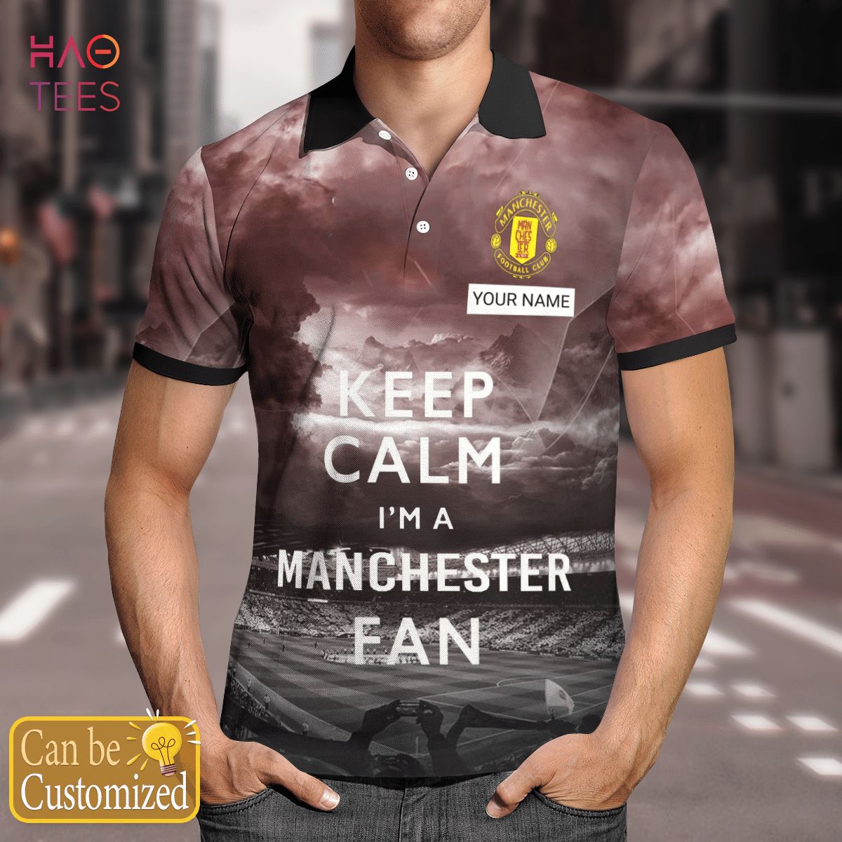 Manchester Football Club Limited 2022 Polo Shirt Black Manchester Football Club Limited 2022 Polo Shirt Black