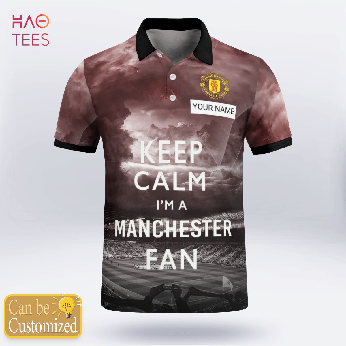 Manchester Football Club Limited 2022 Polo Shirt Black Manchester Football Club Limited 2022 Polo Shirt Black