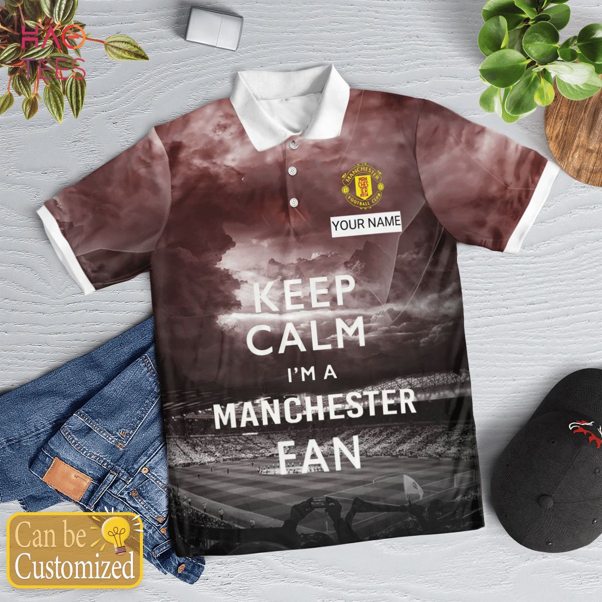 Manchester Football Club Limited 2022 Polo Shirt Black Manchester Football Club Limited 2022 Polo Shirt Black