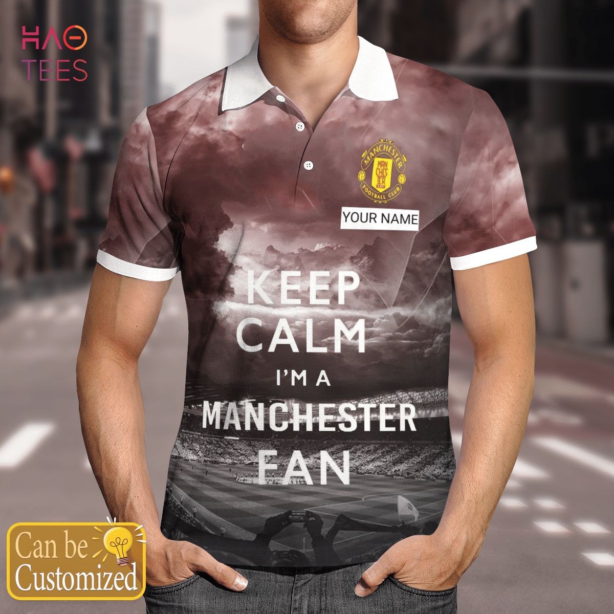 Manchester Football Club Limited 2022 Polo Shirt Black Manchester Football Club Limited 2022 Polo Shirt Black