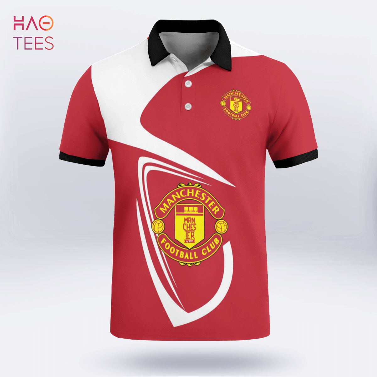 Manchester Football Club Polo Shirt Black Manchester Football Club Polo Shirt Black