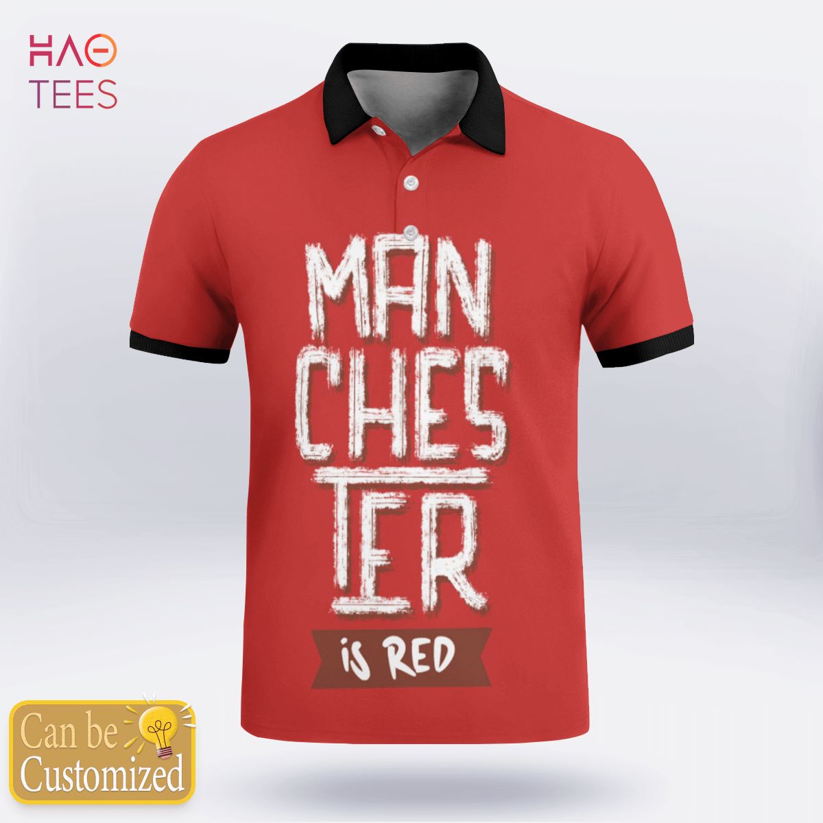 Manchester Football Polo Shirt White Manchester Football Polo Shirt White