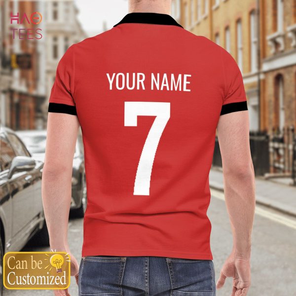 Manchester Football Polo Shirt White