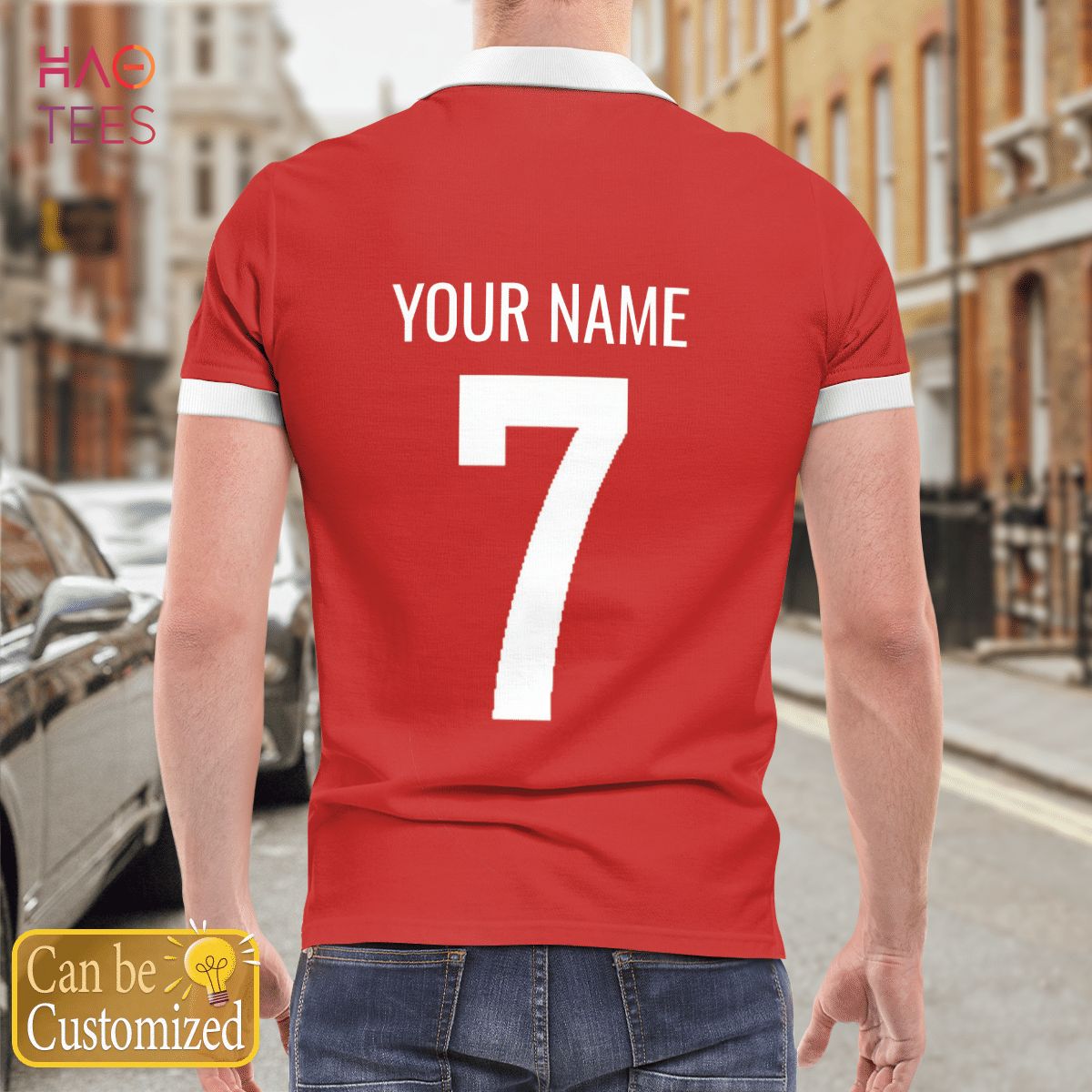 Manchester Football Polo Shirt White Manchester Football Polo Shirt White