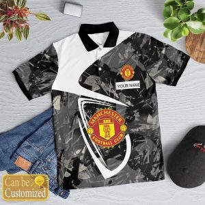 Manchester In My Heart Polo Shirt Black