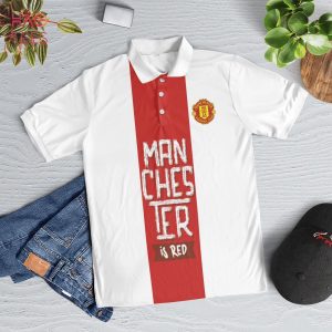 Manchester Is Forever Polo Shirt Black