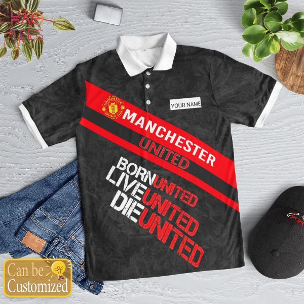 Manchester Is Love Forever Polo Shirt Black