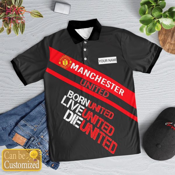 Manchester Is Love Forever Polo Shirt Black