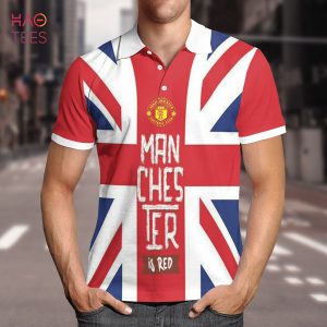 Manchester Is Red 2022 Polo Shirt Black