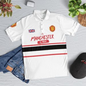 Manchesteris Red Polo Shirt Black