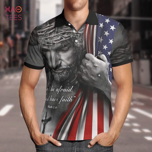 The God Of American Polo Shirt Black