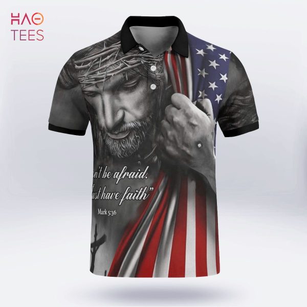 The God Of American Polo Shirt Black
