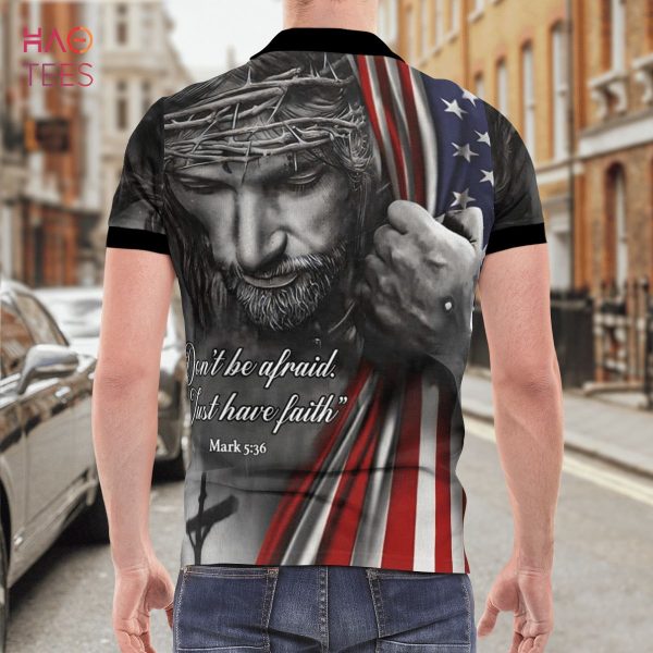 The God Of American Polo Shirt Black
