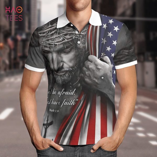 The God Of American Polo Shirt Black