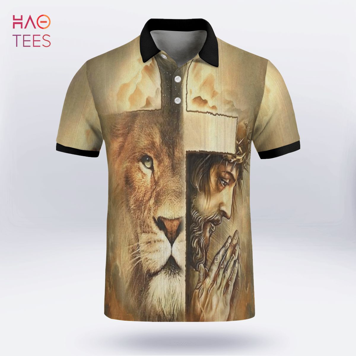 The Lion Of God Polo Shirt Black The Lion Of God Polo Shirt Black
