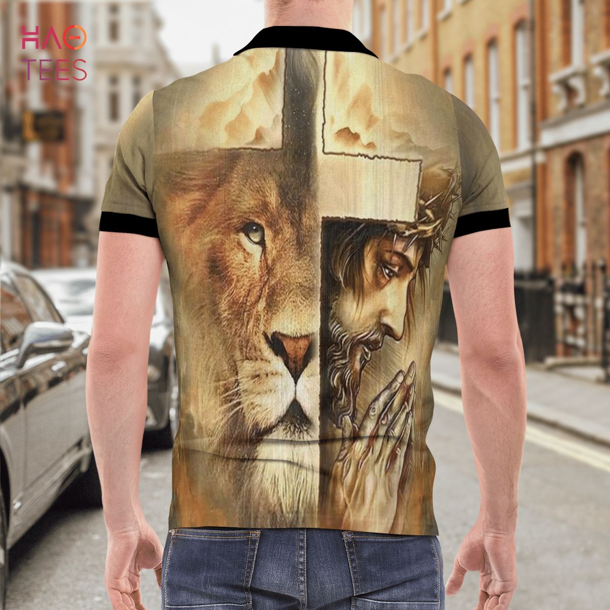 The Lion Of God Polo Shirt Black The Lion Of God Polo Shirt Black