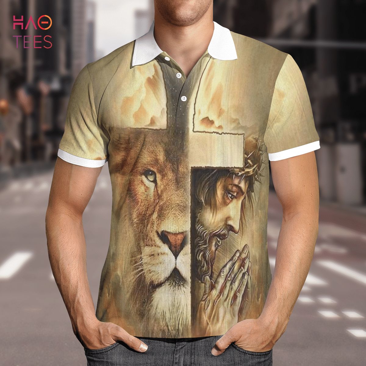 The Lion Of God Polo Shirt Black The Lion Of God Polo Shirt Black