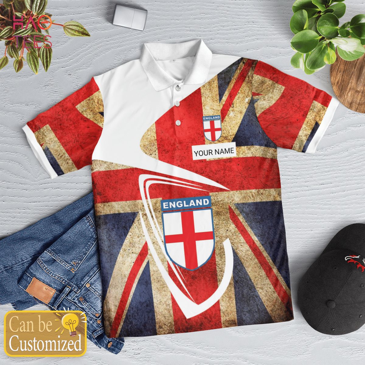 United Kingdom And England Polo Shirt Black United Kingdom And England Polo Shirt Black
