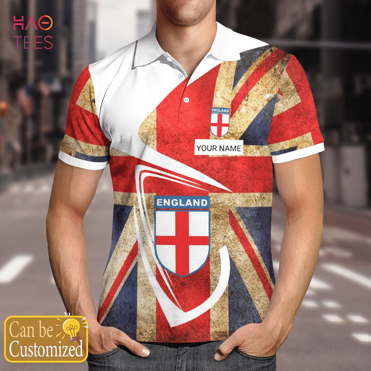United Kingdom And England Polo Shirt Black United Kingdom And England Polo Shirt Black