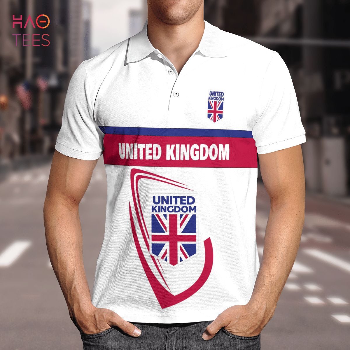 United Kingdom Love 2022 Polo Shirt Black United Kingdom Love 2022 Polo Shirt Black