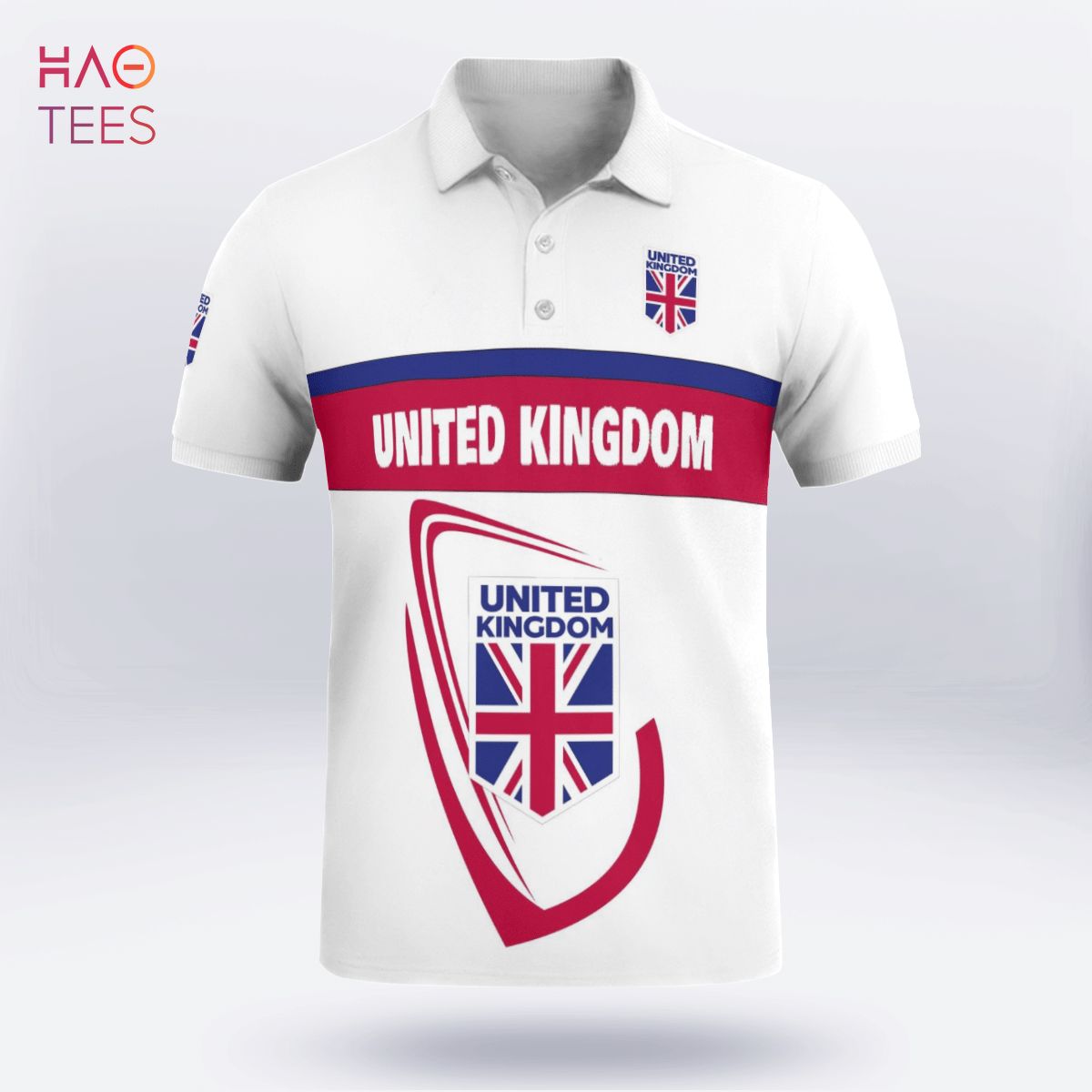 United Kingdom Love 2022 Polo Shirt Black United Kingdom Love 2022 Polo Shirt Black