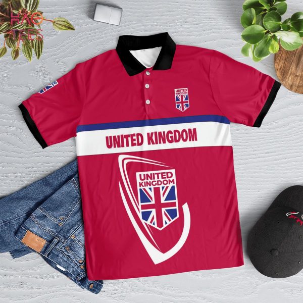 United Kingdom Love 2022 Polo Shirt Black