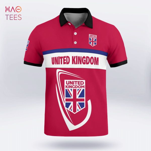 United Kingdom Love 2022 Polo Shirt Black