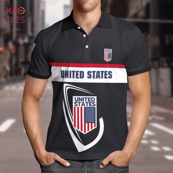 United State Love Forever Polo Shirt Black