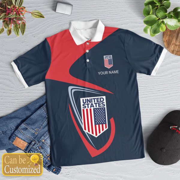 United State Love Nation Love Polo Shirt White For Men