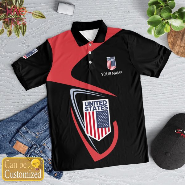 United State Love Nation Love Polo Shirt White For Men
