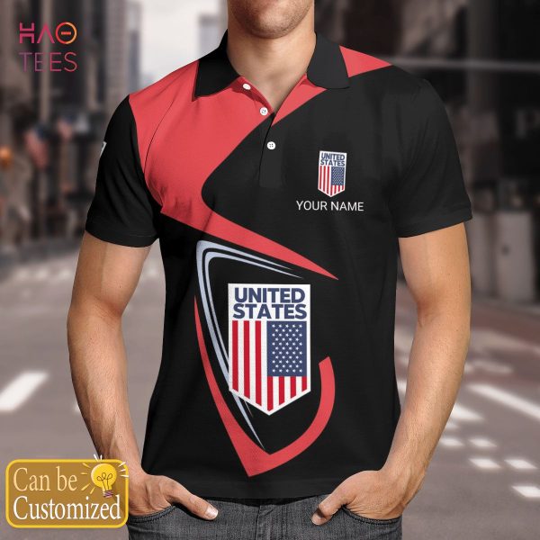 United State Love Nation Love Polo Shirt White For Men