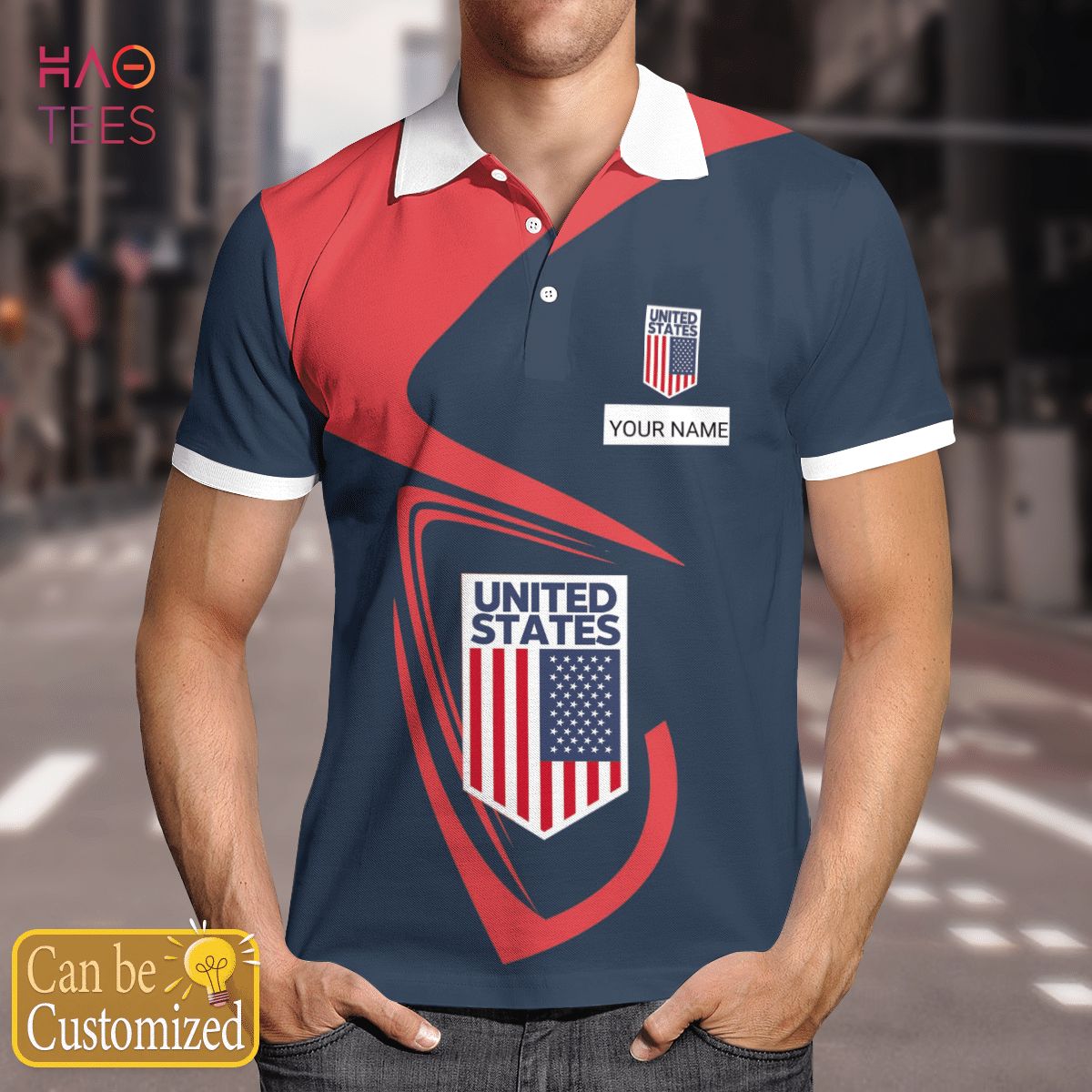 United State Love Polo Shirt White For Men United State Love Polo Shirt White For Men